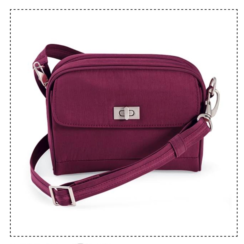 Magellan’s VaultPro Crossbody bag, in Eggplant.